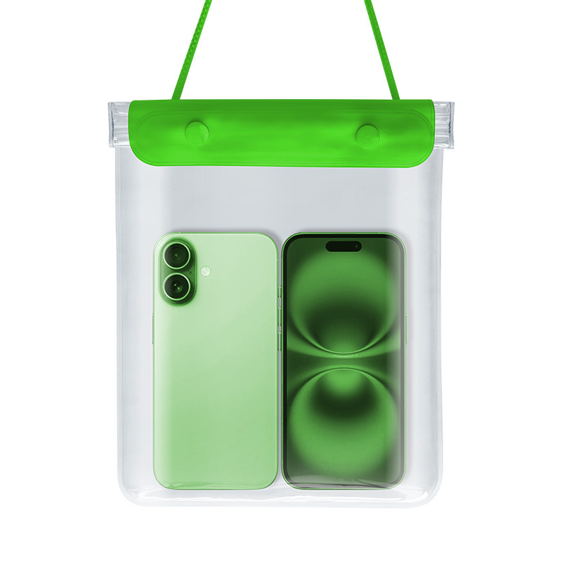 Picture of Large Mobile Phone Waterproof Case Transparent Waterproof Mobile Phone Bag Rider Takeout Special Touch Screen Rechargeable Mobile Phone Waterproof Bag