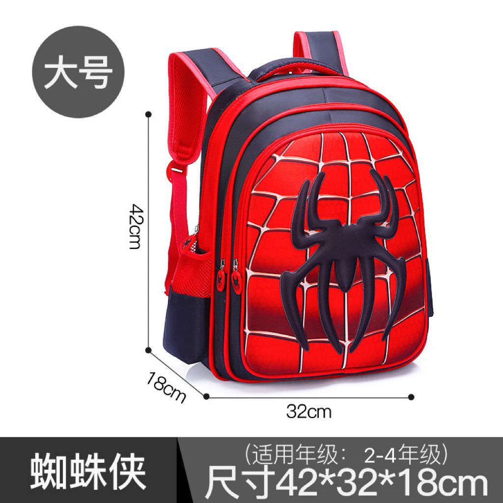 Picture of Elementary School student Spider Batman schoolbag kindergarten middle class Grade One Two Three Boys children backpack handsome backpack