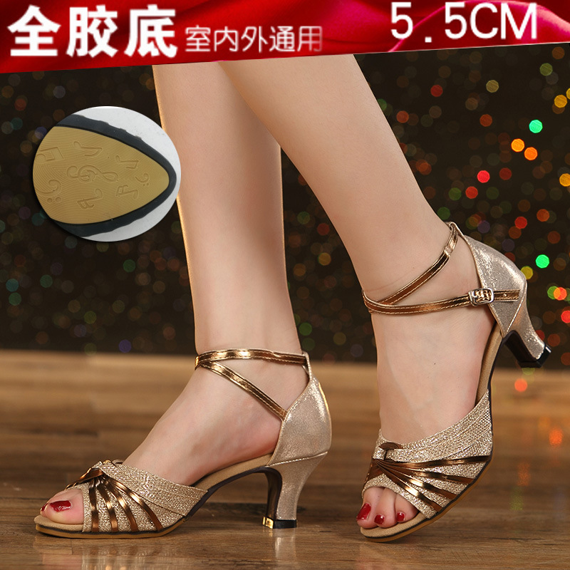 Picture of Foreign trade new dance shoes women's Latin dance shoes soft bottom dance shoes square dance shoes factory direct sales a generation of hair