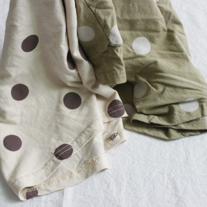 Picture of Summer Kidsren's T-Shirt Short-Sleeved Boys' Bottoming Shirt Korean Style Round Neck Polka Dot Versatile Girls' Tops Cotton Spot Wholesale