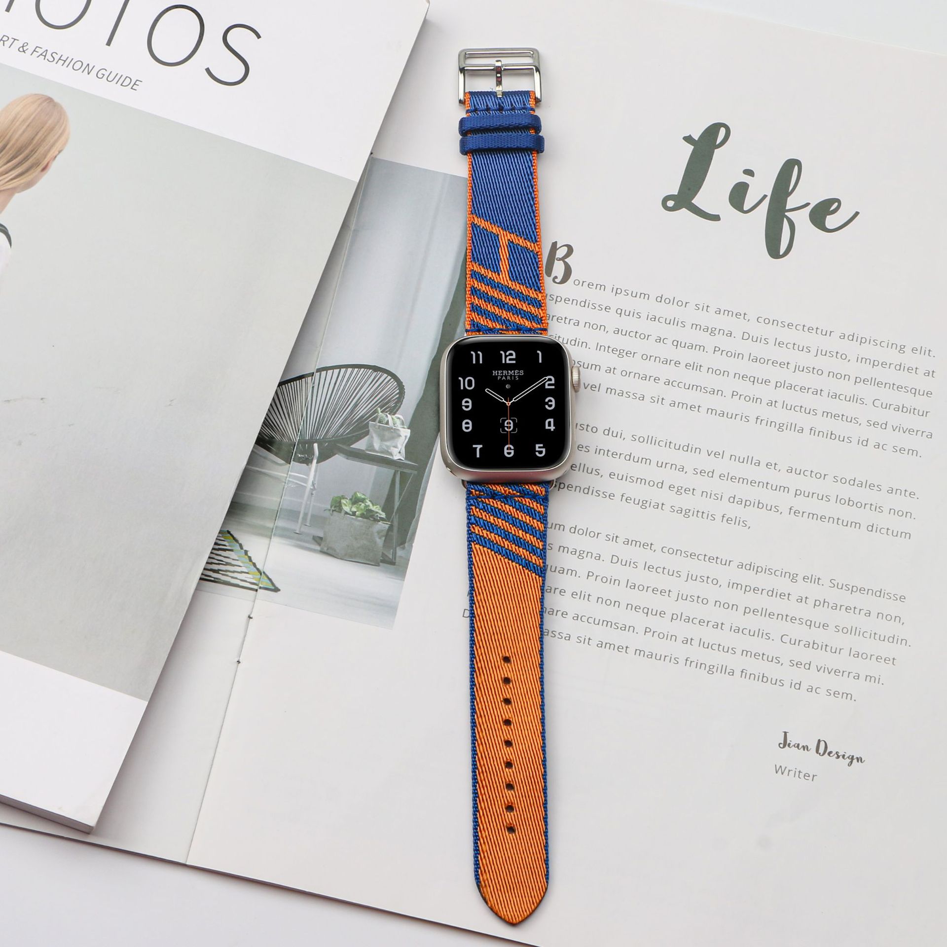 Picture of For Apple Watch Strap iwatch10 Nylon Woven Strap Breathable Sports applewatch987654
