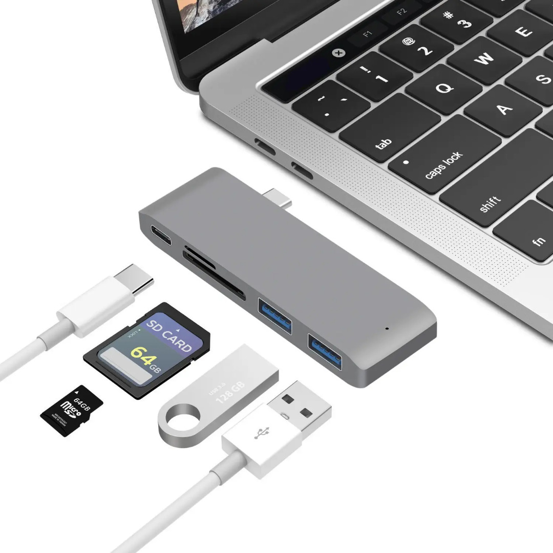Picture of typechub hub mobile phone tablet macbook laptop all-in-one card reader usb docking station