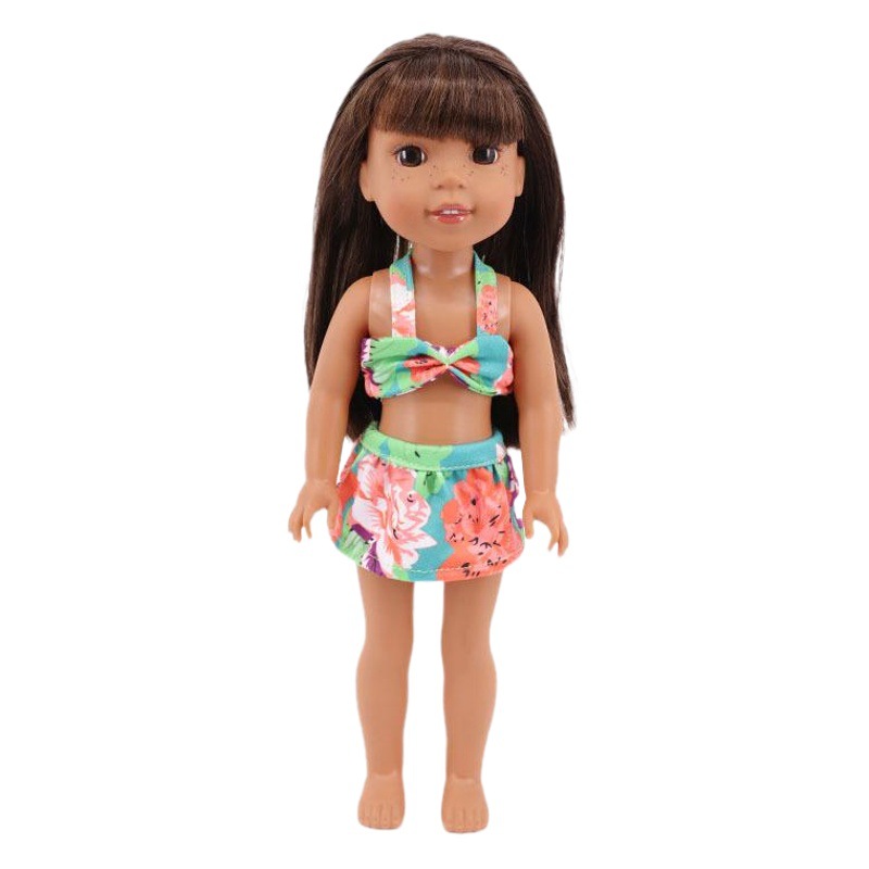 New 14 Inch American Girl Doll Accessories Skirt Doll Clothing Sling Fashion Set Top Pants Accessories