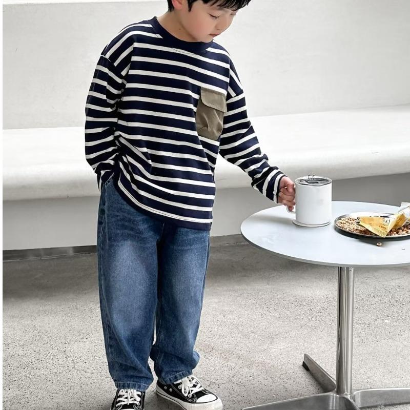 Picture of Boys Pants Spring Summer Jeans Spring Trousers Outer Wear Spring Wear Boys Baby Children Fashion Street Children's Wear