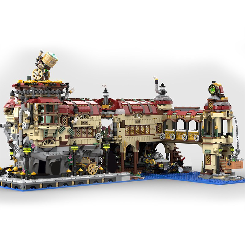 Picture of Domestic Creative Building Blocks Steam Power Machine Punk Mechanical Assembly Toy Model Moc Compatible with Lego High Difficulty