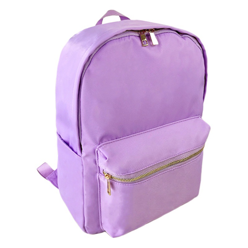Cross-border Backpack Nylon Waterproof Rainbow Plaid Backpack Advanced Sense Niche Design Large Capacity Portable Backpack