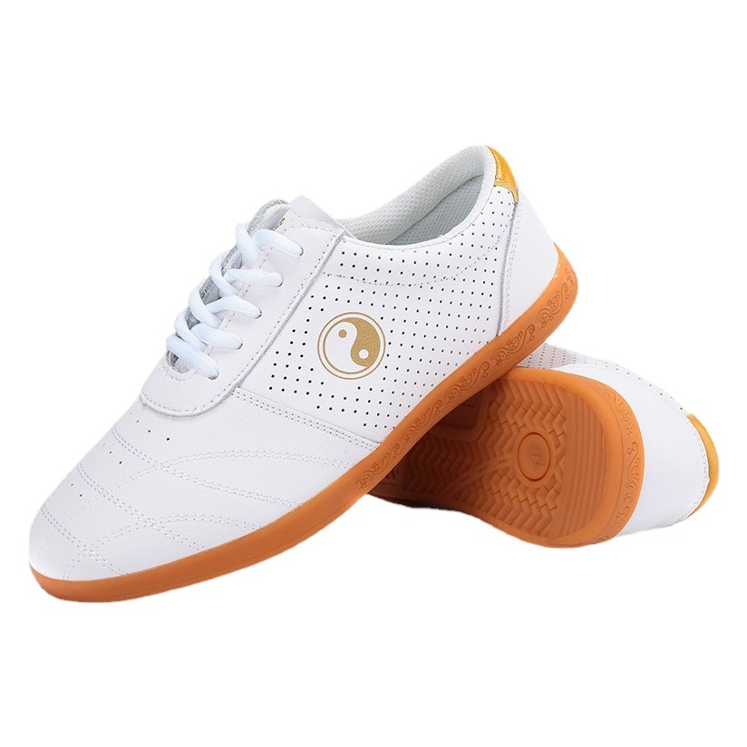Carefully Selected Clearance Tai Chi Shoes Cowhide Material Breathable Non-Slip Men's and Women's Outdoor Sports Fitness Martial Arts Shoes Manufacturer Wholesale