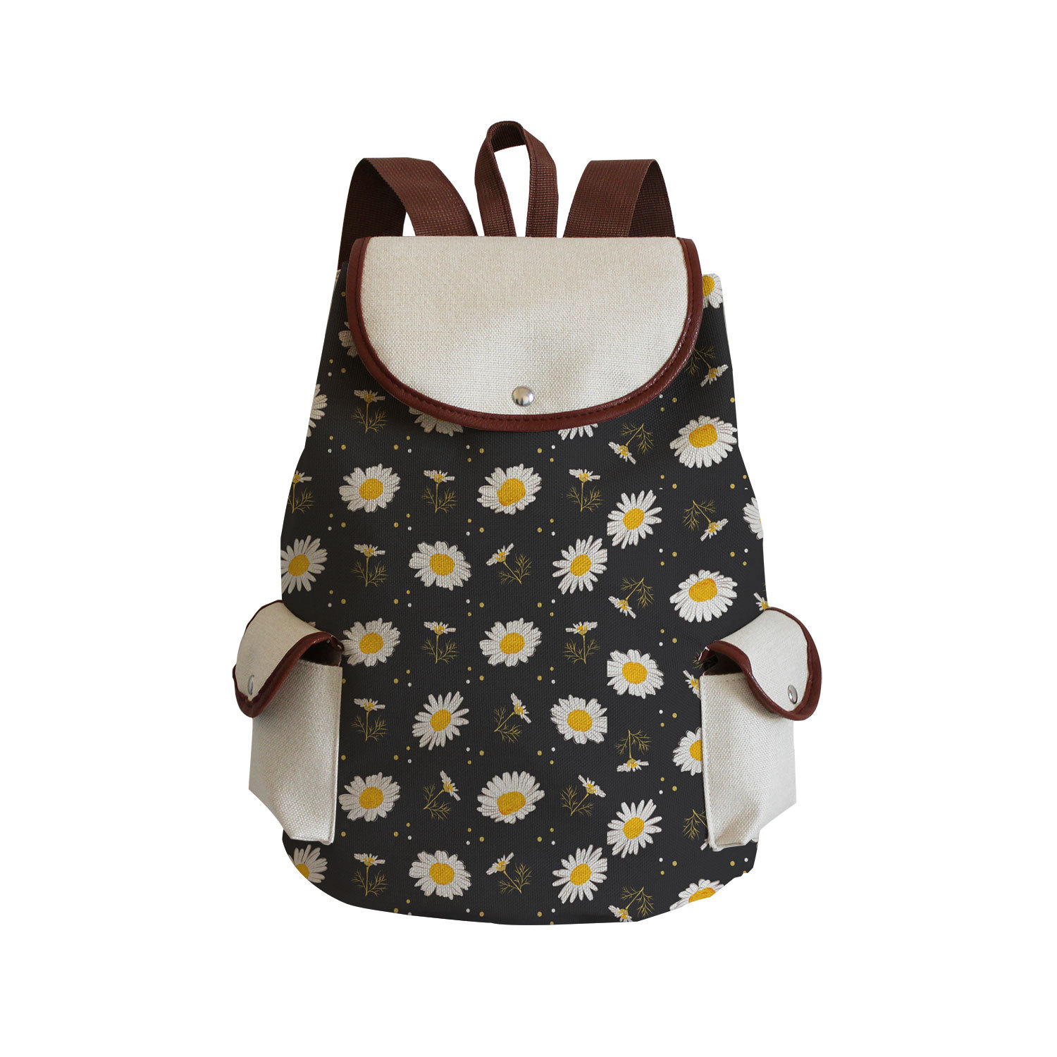 Picture of Factory direct plant flower printing bag large capacity campus students can print logo all-match classic backpack