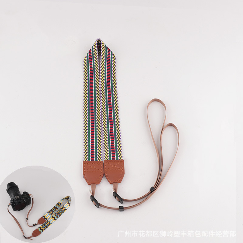 Picture of in stock Camera Shoulder Strap Decompression Camera Strap Hanging Neck Jacquard Camera Strap Various Types Universal Camera Strap