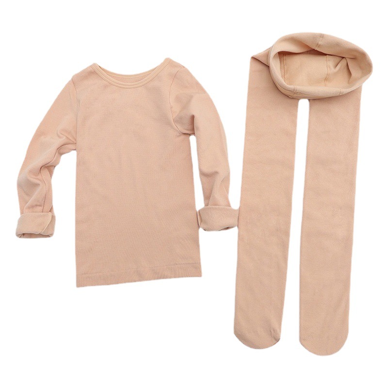 Children's White Dance Base Shirt Practice Dancing Inner Fleshy Base Shirt Tight Girls' Dance Performance Clothes