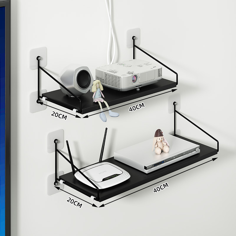 Picture of Cross-Border Wholesale Router Storage Rack for Tv Set-Top Boxes, Wall-Mounted Wifi Storage Rack Without Drilling