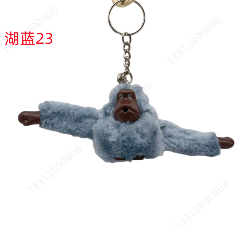 Picture of Plush Toy Long Arm Monkey Bag Pendant Plush Doll Keychain Cute Doll Orangutan Animal Key Ring