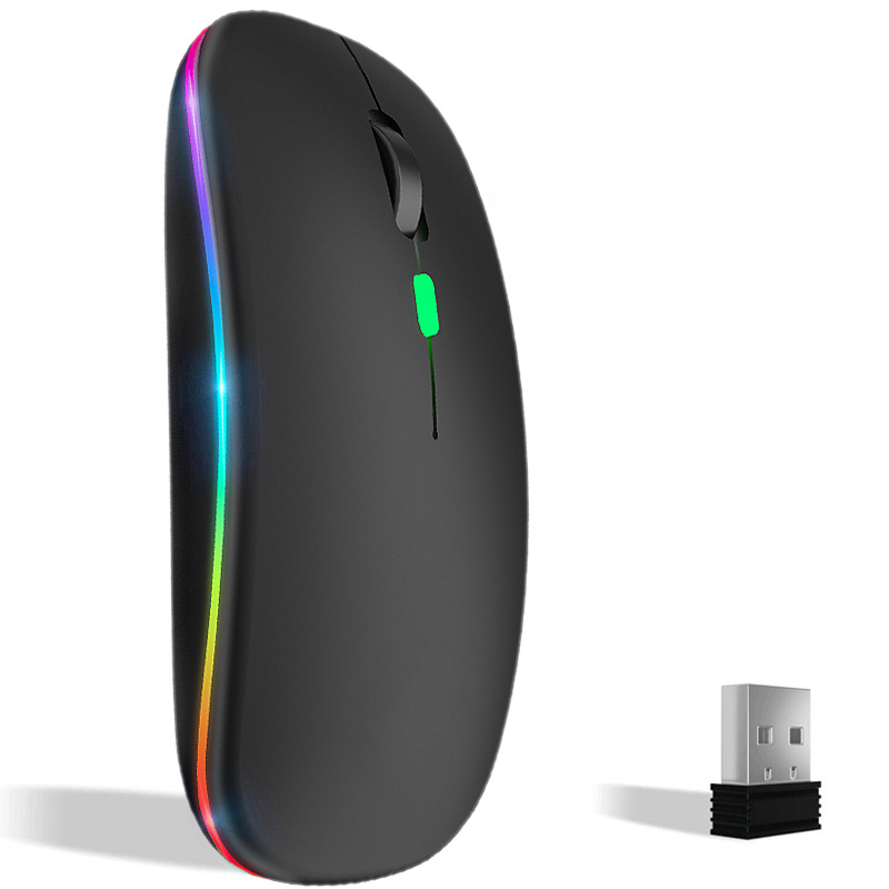 Picture of Cross-Border Explosive Dual-mode 5.0 Bluetooth wireless mouse charging mute office games for mobile phone tablet