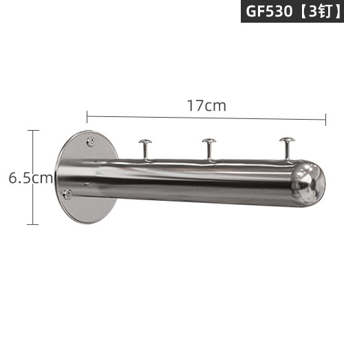 Picture of Stainless Steel Positive Hanging Display Rod Children's Clothing Store Display Rack Wall Hanging One-word Shelf Point Hanging Clothing Store Hanging Hangers