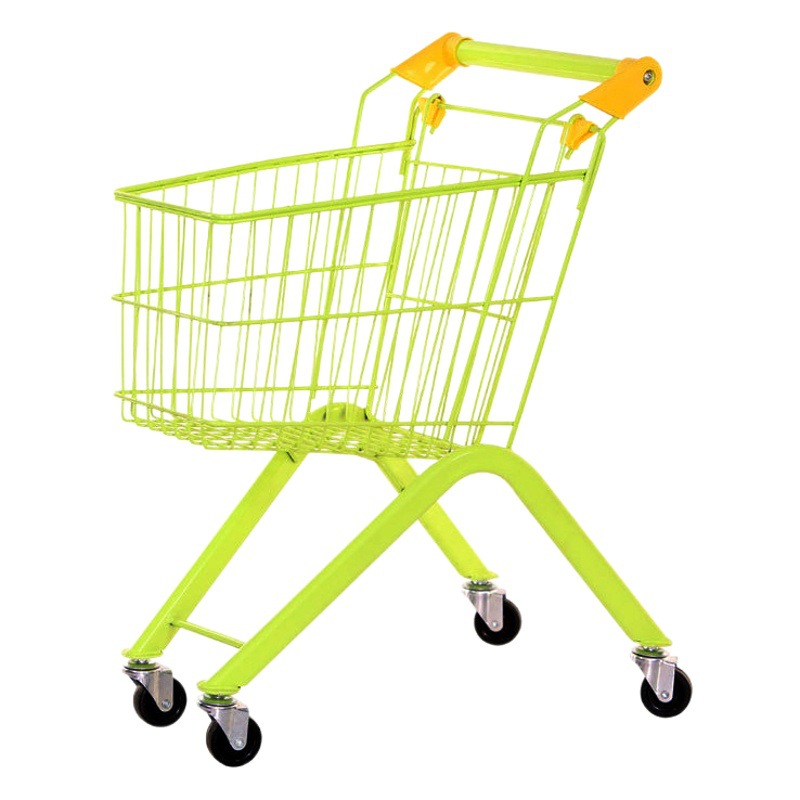 Children's shopping cart baby toy snack cart supermarket small iron cart play house hand push storage cart can be sent on behalf