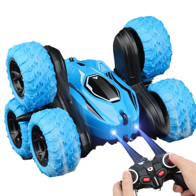 Picture of Rolling stunt car 360 degrees double-sided dump car remote control racing off-road car rechargeable children boy toy