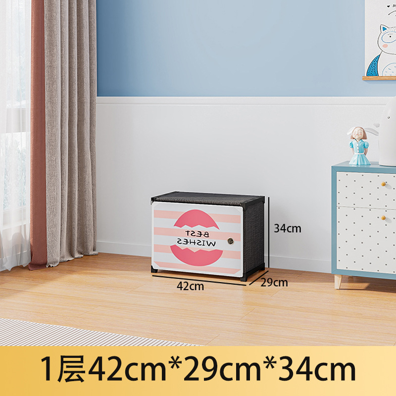 Picture of Installation-Free Children's Wardrobe Baby Baby Clothes Folding Storage Cabinet Household Bedroom Simple Wardrobe Storage Cabinet
