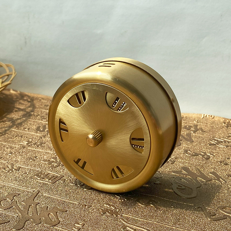 Picture of Small All Copper Mesh Base Moxibustion Box Pure Copper Moxibustion Home New Warm Moxibustion Apparatus with Height Thickened Warm Moxibustion Box