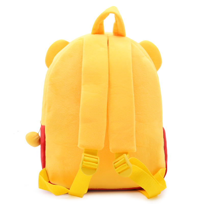 Picture of Korean Style Cute Winnie Plush Bag Plush Toy Backpack Kindergarten Backpack Candy Bag