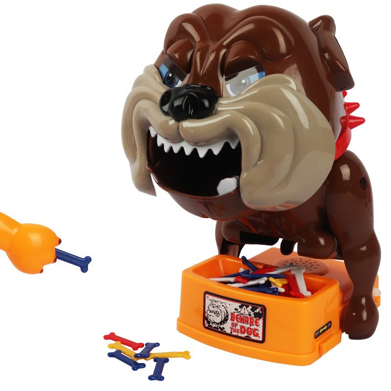 Bite Fingers Beware of Vicious Dogs Children's Teeth Tricky Scary Dog Toys Bite People's Voice Stealing Bones