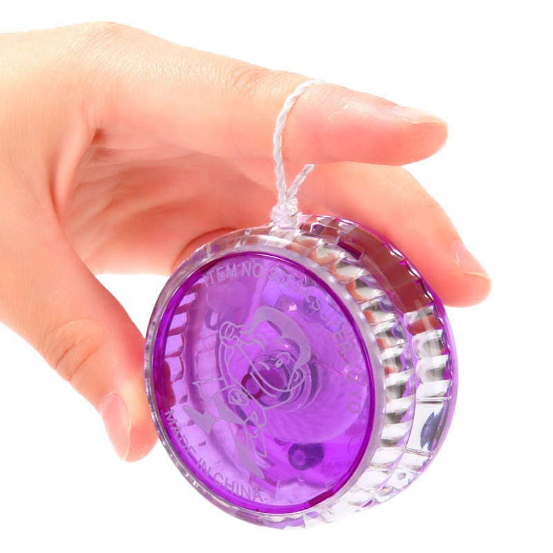 Creative puzzle luminous yo-yo flash yo-yo with rope yoyo ball small gift stall hot selling toys wholesale