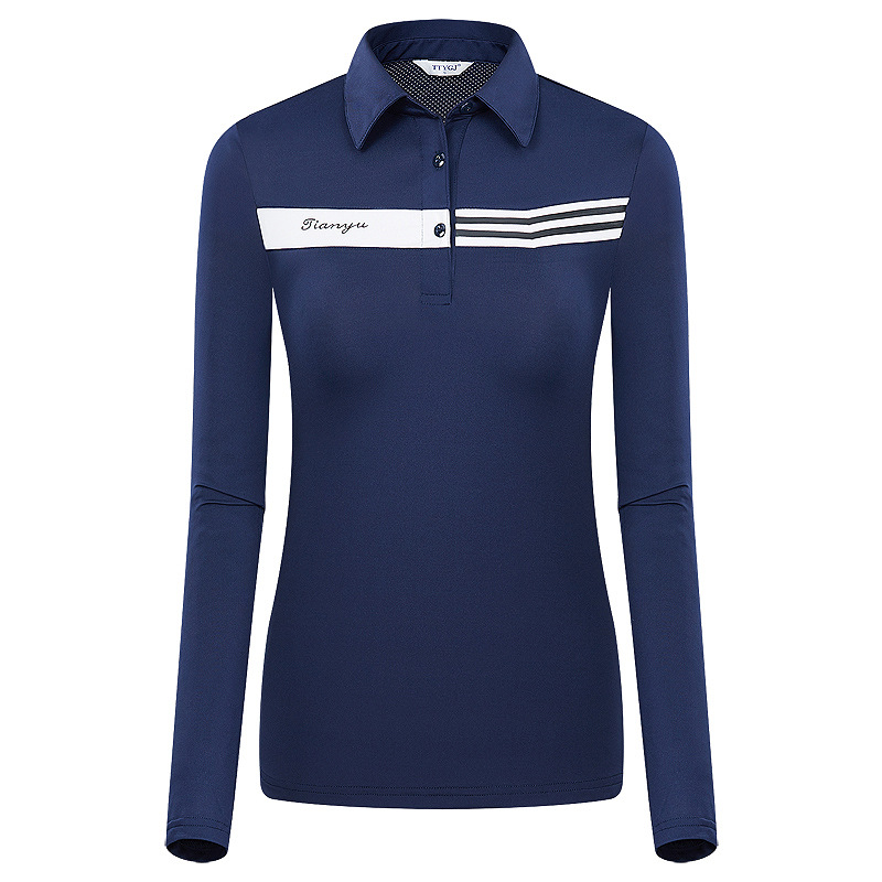 Picture of Women's Golf Clothes Autumn Long-sleeved T-shirt Korean Slim-fit Stretch Golf Clothes Women's Outdoor Sports Clothes