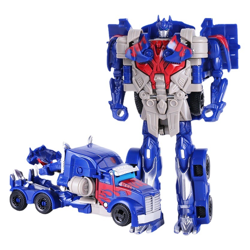 Tractor Car Transformation Robot Creative One-Step Transformation Kidsren's Transformation Car Dinosaur Model Racing Toy