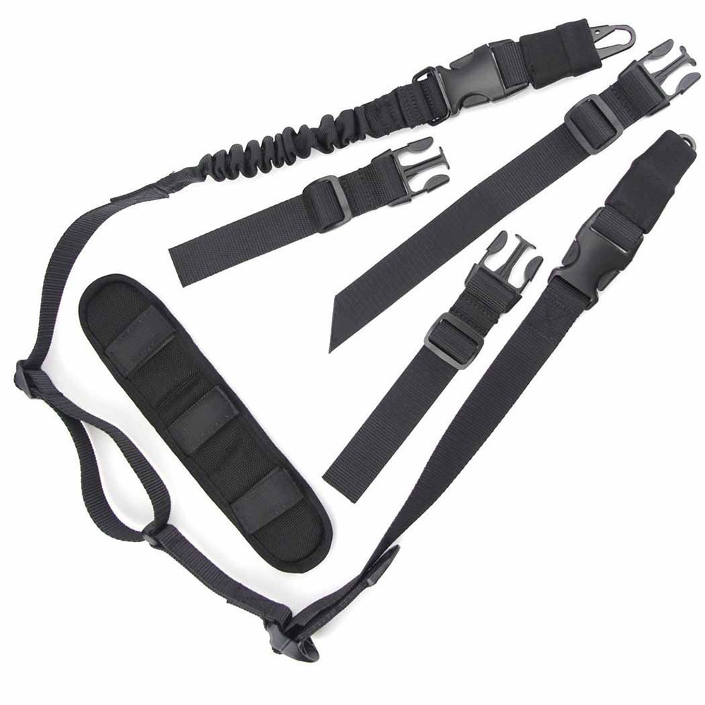 Picture of Outdoor Tactical Multi-function Two-point Strap American Single and Double-point Lanyard Gun Rope Task Rope Sling Cotton Shoulder Pad