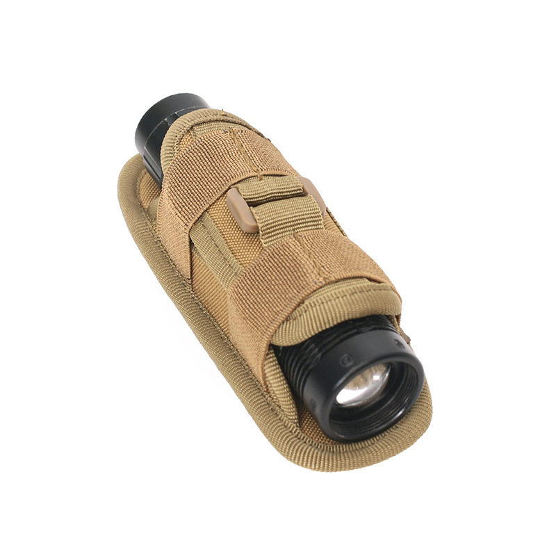 Picture of Multifunctional 360-degree rotating flashlight sleeve outdoor universal flashlight waist bag Molle accessory hanging bag