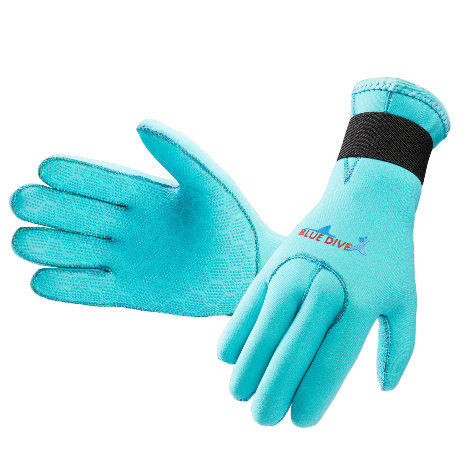 Picture of 3mm Diving Gloves Winter Swimming Anti-scratch Warm Gloves Non-slip Wear-resistant Gloves Swimming Flipper Anti-scratch Professional Surfing