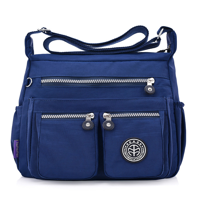 Picture of One-Piece Hair Simple All-Match Shoulder Bag Women's Waterproof Nylon Cloth Bag Casual Large Capacity Lightweight Travel Crossbody Bag