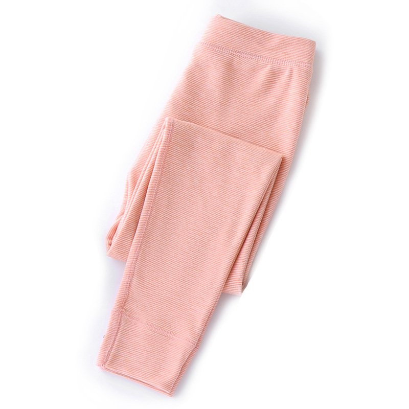 Picture of Warm trousers children's double-sided jacquard fast warm fleece-lined leggings medium and small boys and girls candy color autumn and winter New