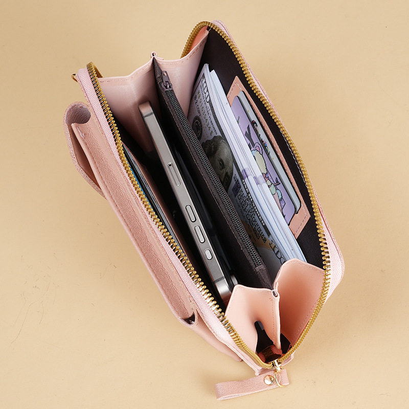 Picture of New Mobile Phone Bag for Women, Fashionable and Versatile Korean Style Mini Shoulder Bag for Students, Large Capacity, Multi-Card Slot Wallet, Card Holder for Women