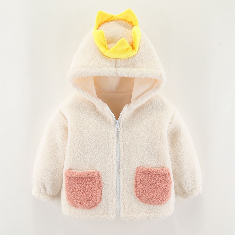 Picture of Children's Coat Boys' and Girls' Coat Baby's Autumn and Winter Clothes Going Out fleece-lined Cotton Clothes Baby Clothes Cardigan Children's Clothes