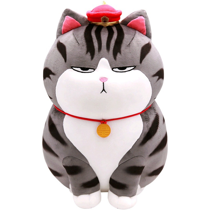 Genuine Wu Huang Wan Sleeping Doll Bazar Black Plush Toy Long live Totoro Doll Cat Pillow