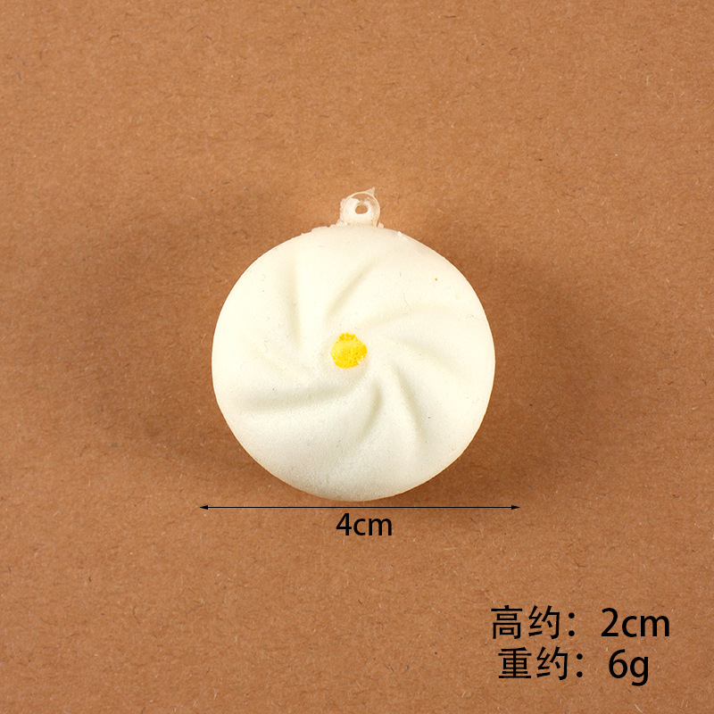 Picture of PU slow rebound simulation steamed buns dumplings flower roll model fake food food decompression pinch music toys