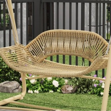 Picture of Outdoor Swing Hanging Chair Villa Courtyard Garden Rocking Chair Terrace Balcony Bed and Breakfast Lounge Chair Internet Celebrity Outdoor Double Hammock