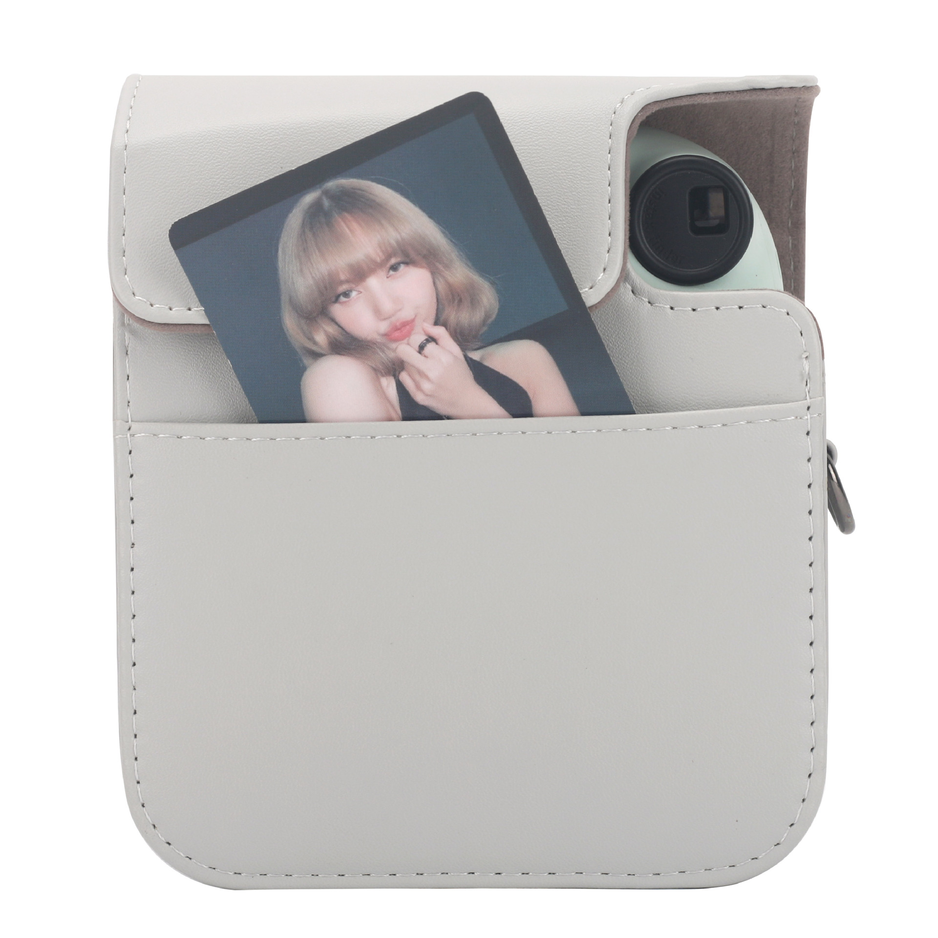 Picture of A generation of Fuji Polaroid mini12 gray bear camera storage bag shoulder/diagonal