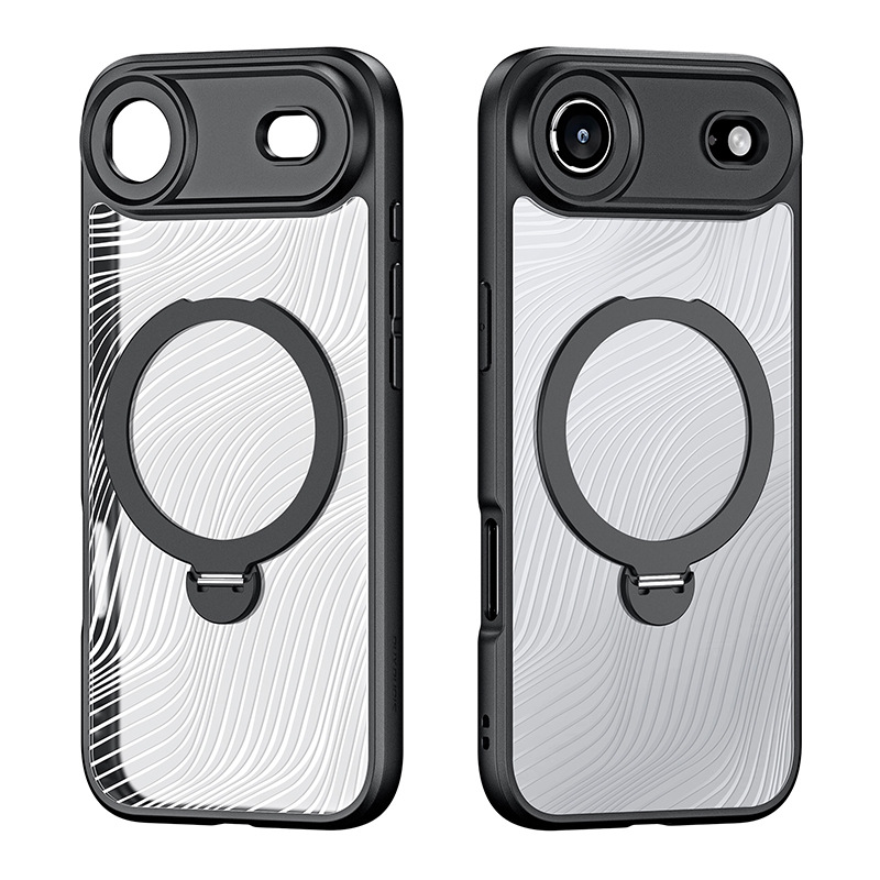 Picture of Suitable for Iphone17Pro Transparent Frosted Mobile Phone Case Wholesale Magsafe Magnetic Apple 17 Stand Back Case