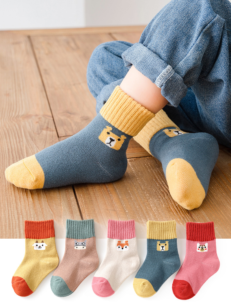 Picture of Children's socks autumn cotton children's socks baby autumn and winter cartoon boys and girls new boys and girls socks