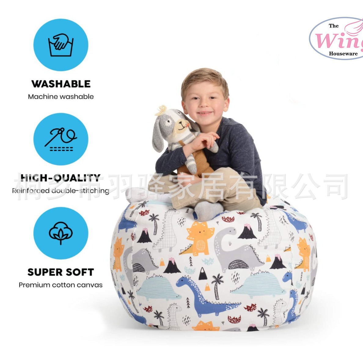 Ready Stock Wholesale Kidsren's Plush Toy Storage Bag Kidsren's Bean Bag Bean Bag Home Storage Stool Bean Bag