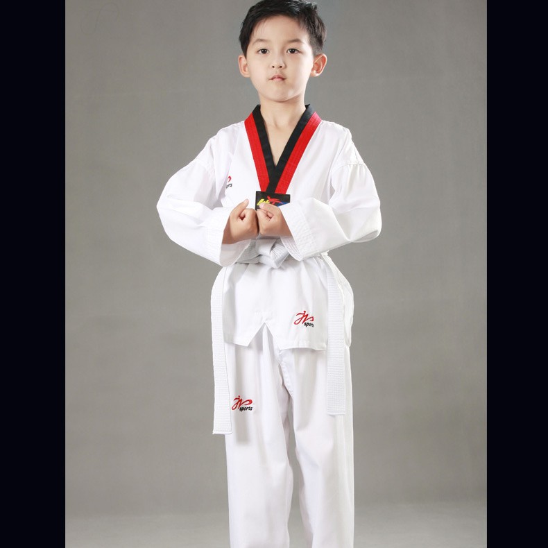 Pure Cotton Adult Taekwondo Uniforms, Children's Taekwondo Uniforms, Long-Sleeved Men's and Women's Short-Sleeved Taekwondo Clothing, Coach Uniforms