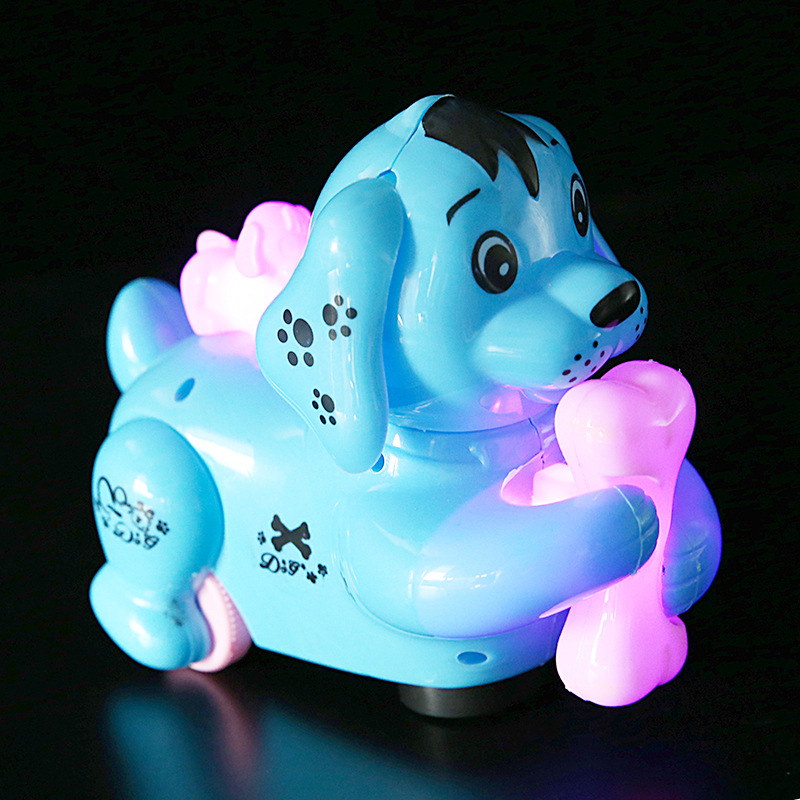 Picture of Electric Universal dog luminous children's toy colorful flash Music puzzle with sound puppy gift gift wholesale