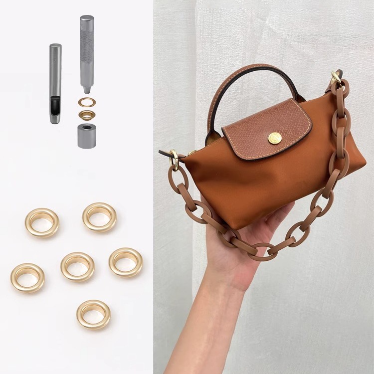 Picture of Craftsmanship Handmade Workshop longcham Evelyn Acrylic Chain Underarm DIY Shoulder Strap Resin Portable Thick Bag Chain
