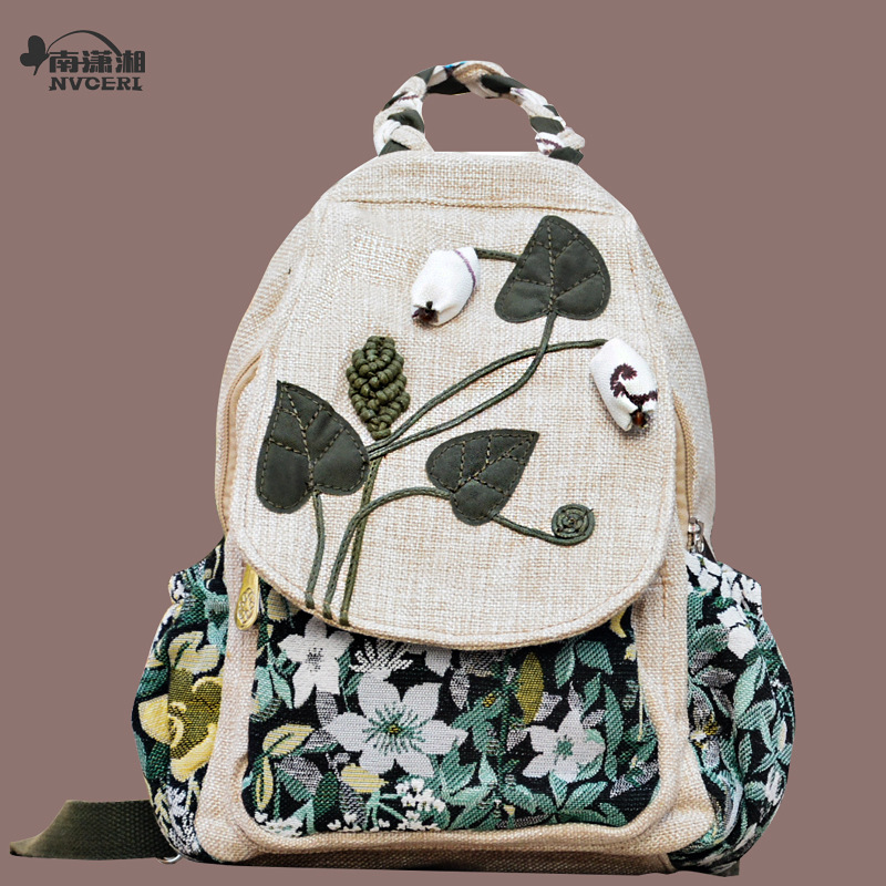 Picture of Ancient Style Backpack, Ethnic Style Backpack, Casual Cloth Bag, Backpack, Travel Backpack, Lightweight Backpack, Art Bag