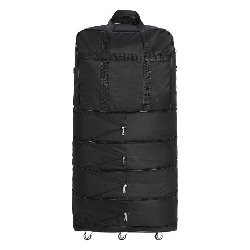 40-inch 6-wheel bearing silent version of aviation shipping bag simple large capacity telescopic folding wheel bag moving travel bag