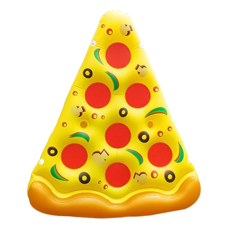 Original high quality rainbow circle floating row pizza inflatable floating bed watermelon pineapple floating row a variety of in stock a generation of hair