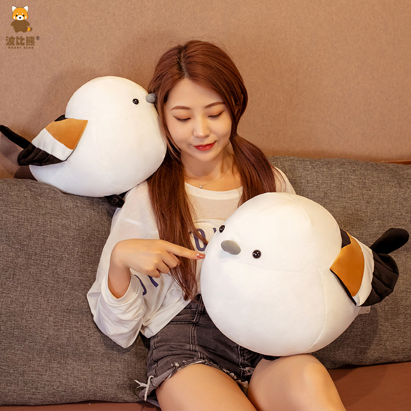 Picture of New Down Cotton Tits Bird Soft Round Fat Choo Plush Toy Pillow Cross-border Large Catch Baby Machine