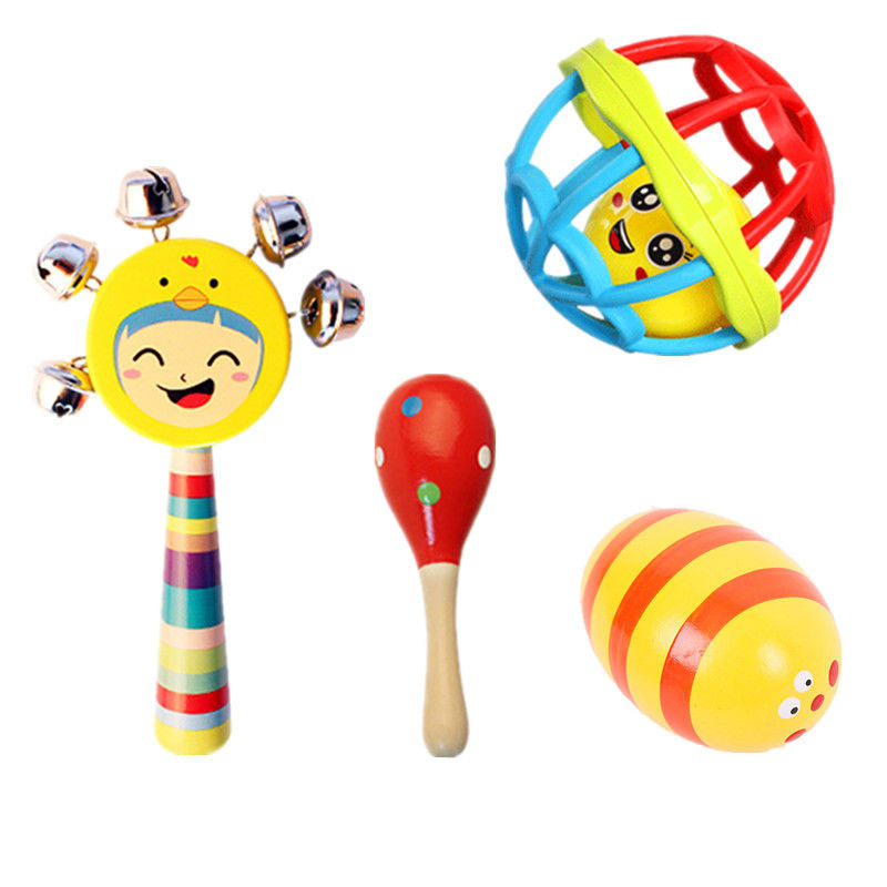 Picture of Newborn Baby Toy Puzzle Hand Grab Rattle 3 to 6-12 Months Baby Boys and Girls 0-1 Years Old Grab Rattle