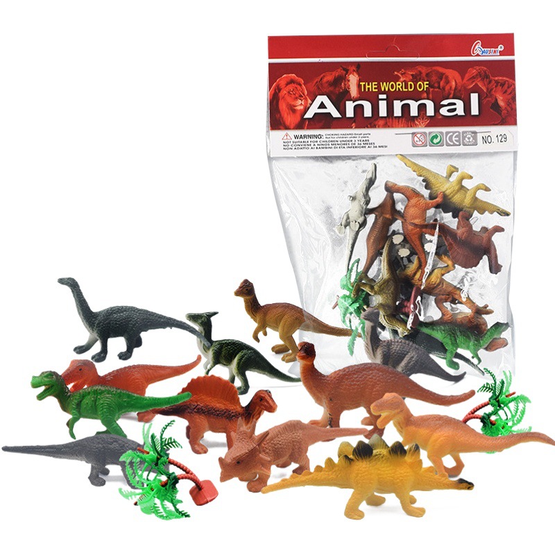 Cross-border dinosaur animal model simulation children's educational toys mini dinosaur expansion marine animal simulation toys